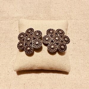 Vintage | Earrings | Afghan Clip-on Floral Earrings